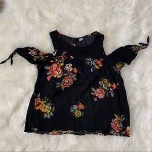 Open shoulder blouse